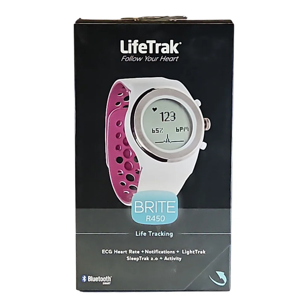 Brite R450 Smartwatch in White and Pink